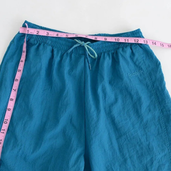 Vintage Reebok Sport  Teal Nylon Jogging Pants Med - Picture 6 of 12